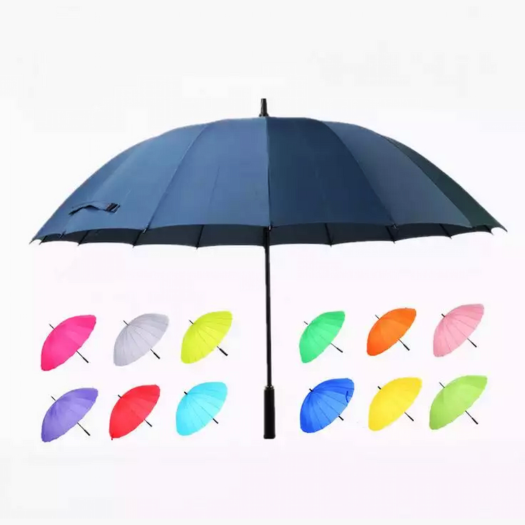 24K grande ombrello da golf manuale all'ingrosso personalizzato personalità logo aziendale stampa
