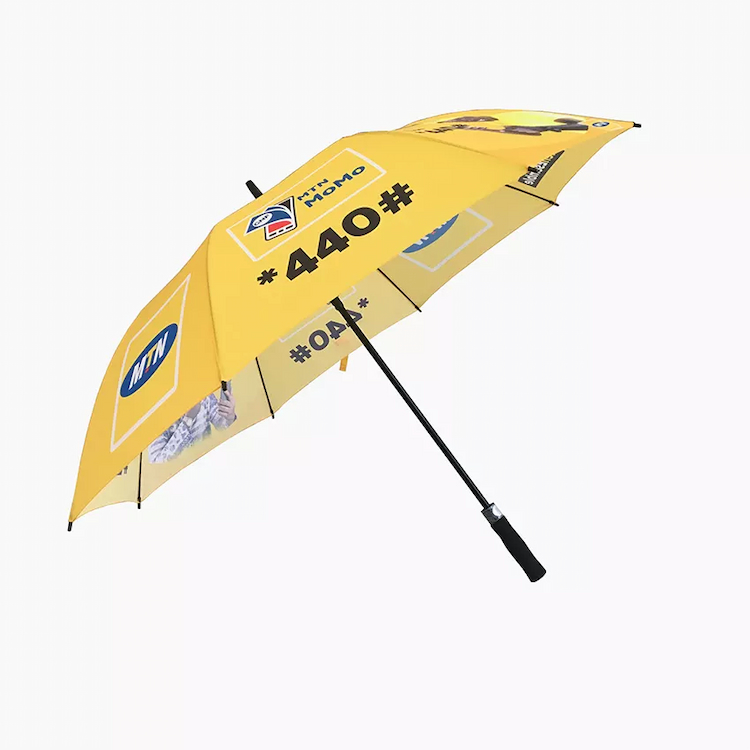 Ombrello promozionale dritto a strato singolo con ombrello da golf pubblicitario personalizzato
